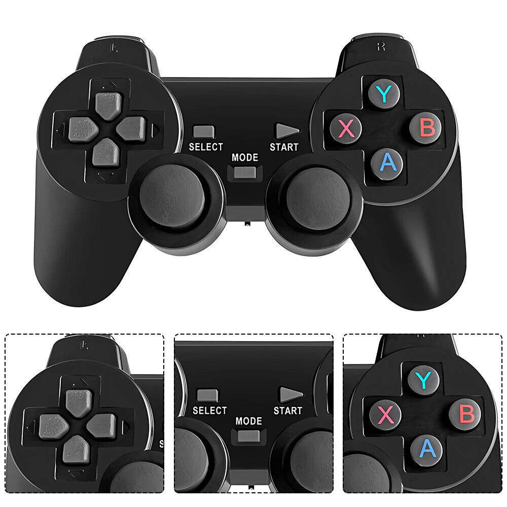 4K HDMI TV Game Stick Console with 64GB Storage and Wireless Gamepad