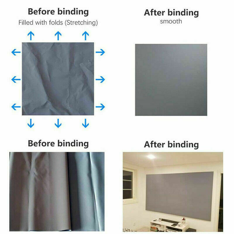 16:9 Aspect Ratio Portable Projector Screen for Home Cinema