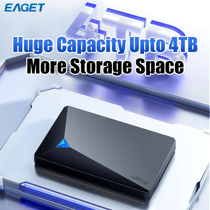 EAGET USB 3.0 External Hard Drive HDD 500GB/1TB