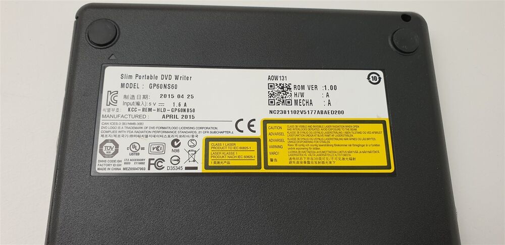 Acer USB Optical CD DVD Writer Burner Drive