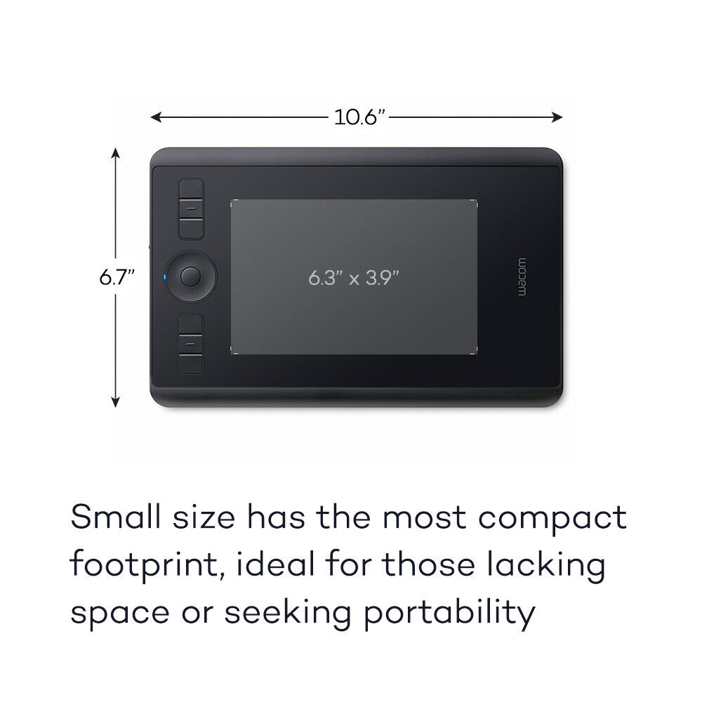 Wacom Intuos Pro Small Digital Graphic Drawing Tablet - SHPTH460K0A, Pre-Owned