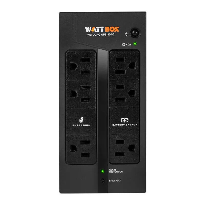 WattBox WT-OVRC350U UPS and Battery Pack with 6-Outlets