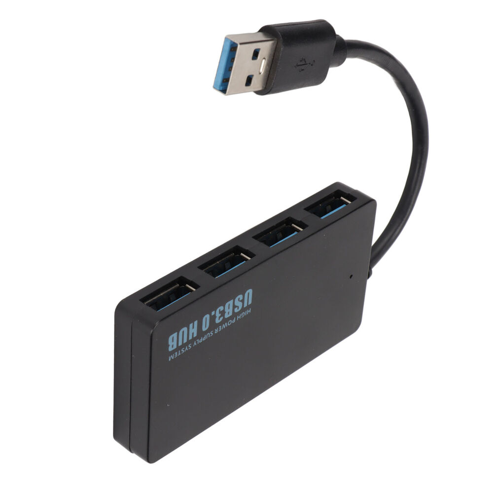 High-Speed 4-Port USB 3.0 Hub for Data Transfer