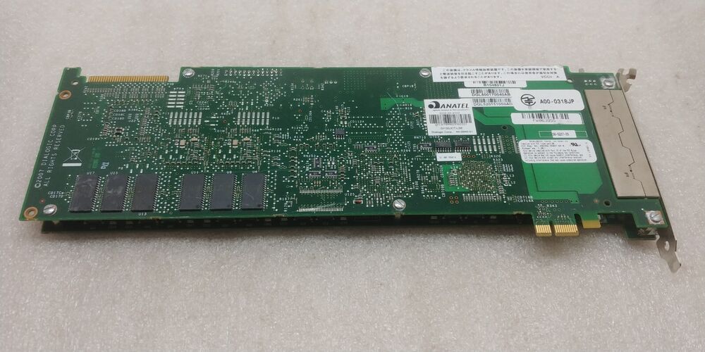 Dialogic 12-Port Analog Fax/Voice PCI Card Adapter Board D/120JCT-LS