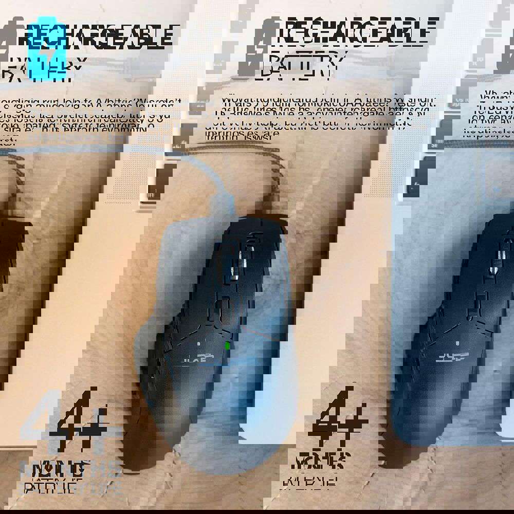 JLab JBuds Wireless Mouse with 2.4G/Bluetooth Connectivity