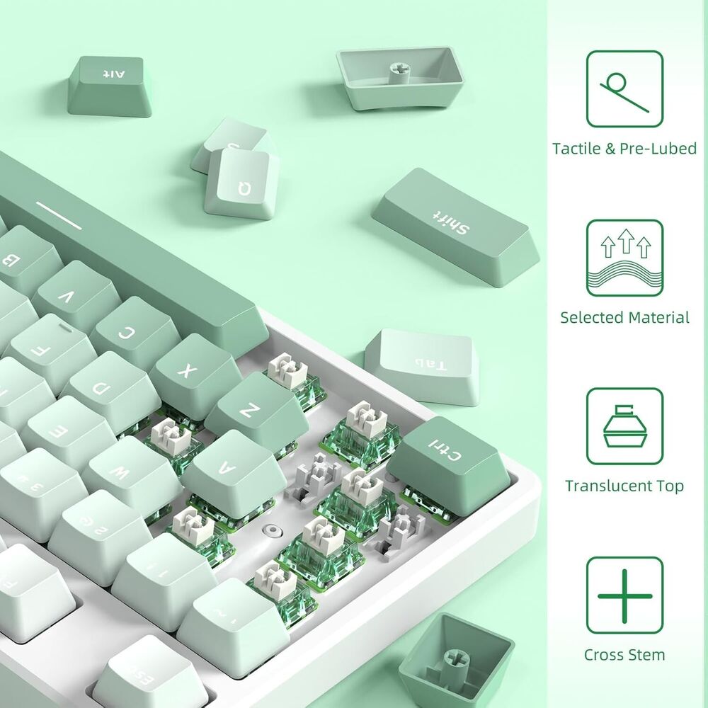 MAMBA SNAKE Jelly Switches for Mechanical Keyboard DIY, 50gf Tactile Keyswitch