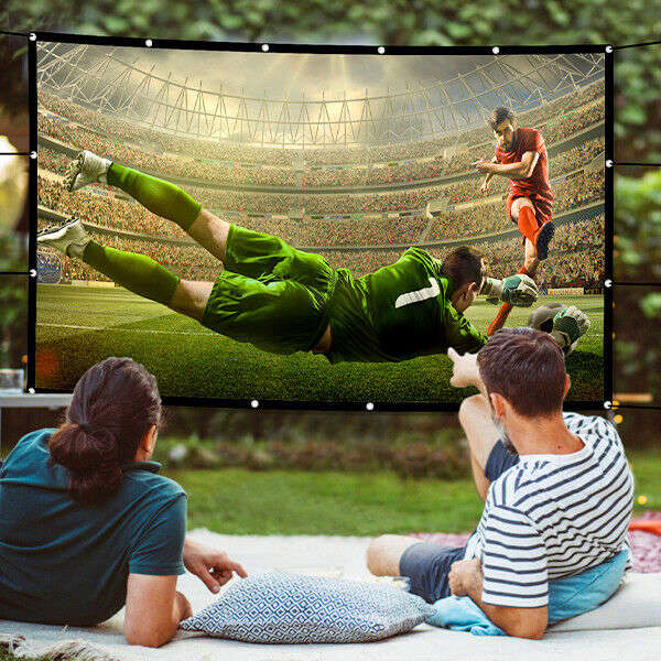 120 Inch Portable Foldable Projector Screen for HD Outdoor Home Cinema Theater