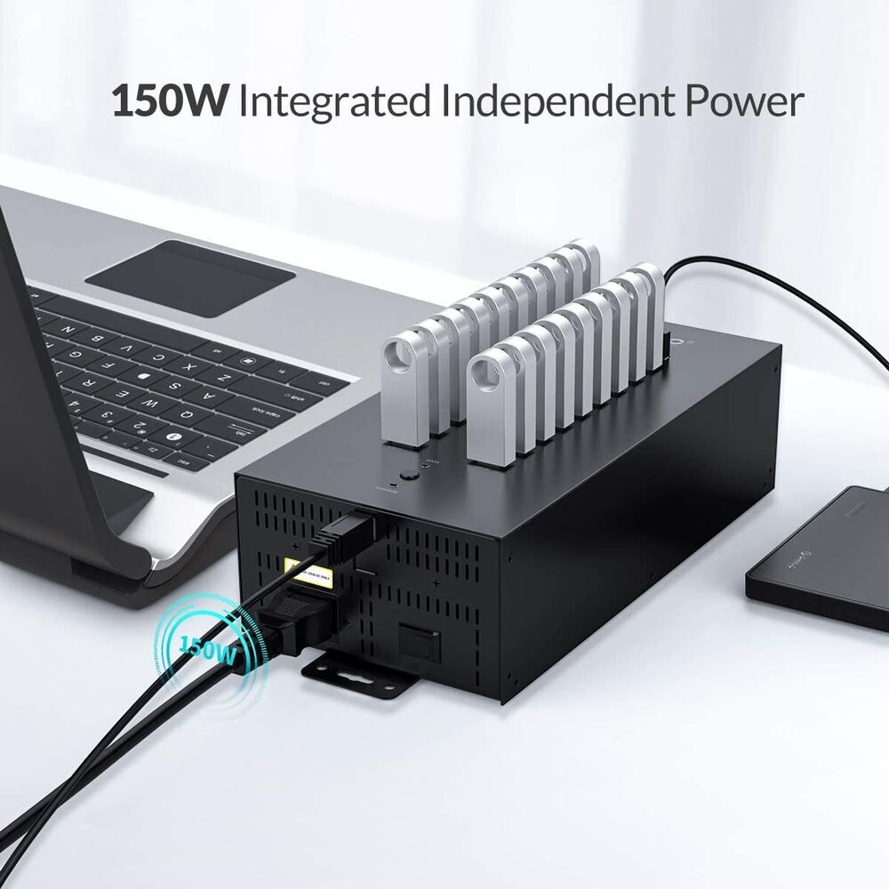 ORICO 20-30 Ports USB 2.0 Metal Hub Industrial Commercial 300W Powered Data Hub
