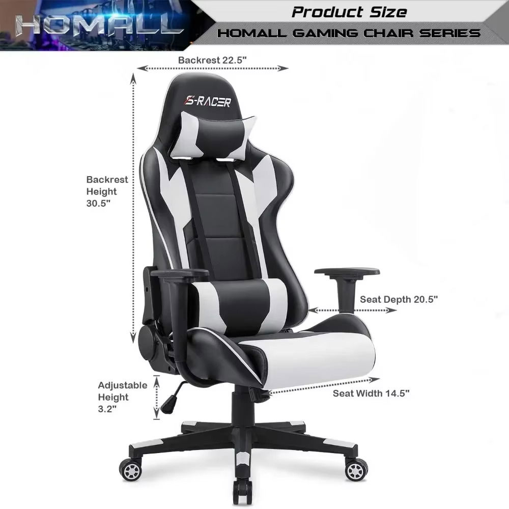 Premium Leather High Back Gaming and Office Chair