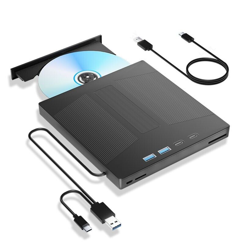 Laptop and PC Compatible Portable CD/DVD Drive