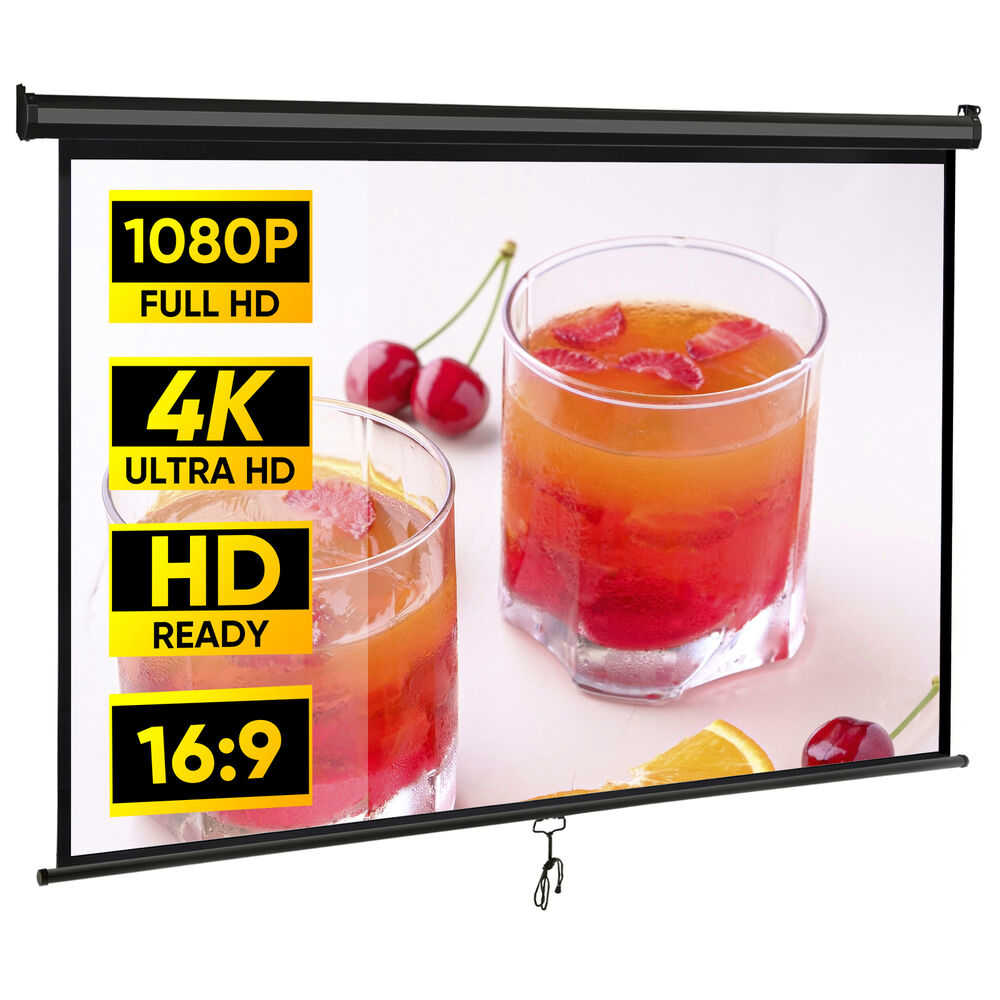 80 Inch 16:9 HD Projector Screen for Home Cinema