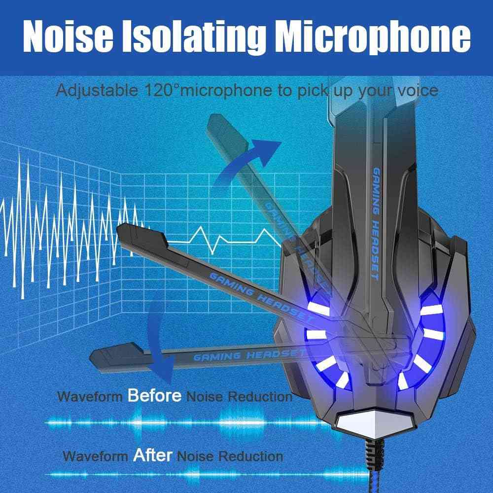 BENGOO G9000 Stereo Gaming Headset for PS4, PC, Xbox One, PS5 Controller with Noise Cancellation
