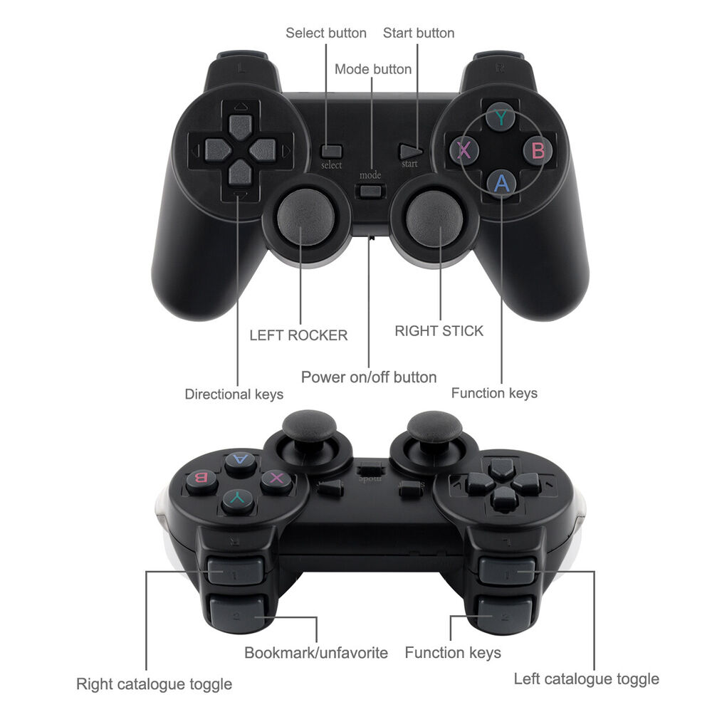 4K HDMI TV Game Stick Console with 64GB Storage and Wireless Gamepad