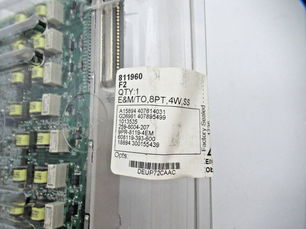 Motorola DSPREM811960 Network Products Channel Banks 8 Port 4W E M to Extended Range