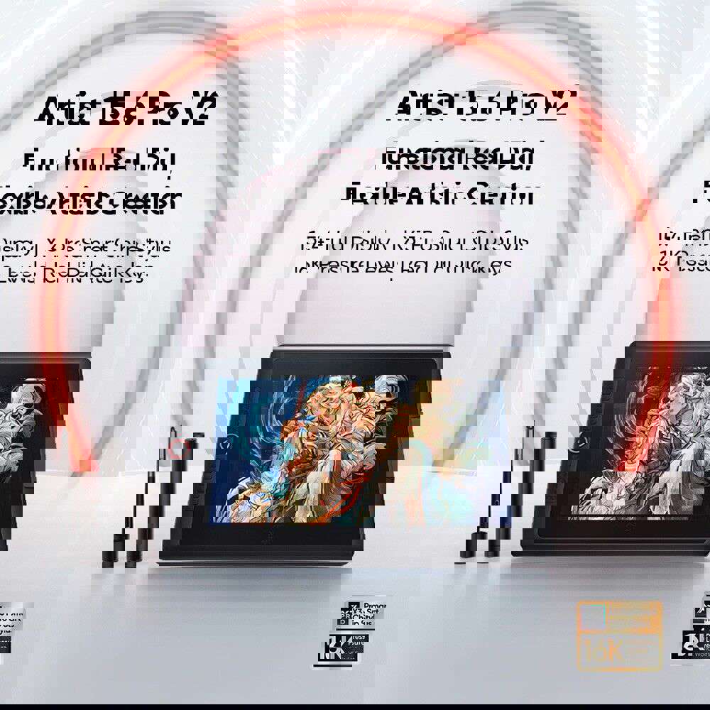 XP-Pen Artist 15.6 Pro V2 Graphics Tablet with X3 Pro Stylus