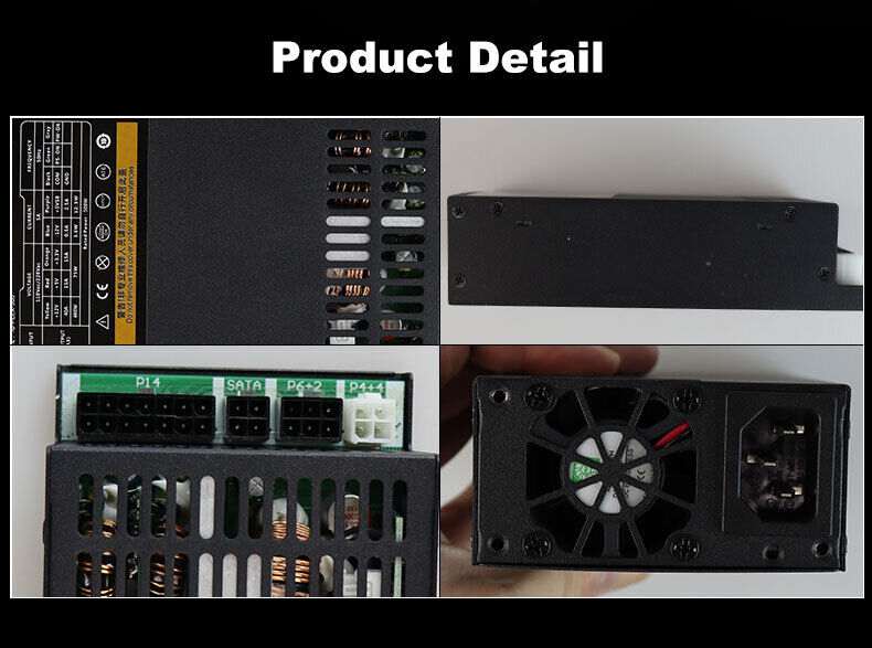 Flex 500W Mini ITX ATX 1U Fully Modular Power Supply for POS AIO Systems