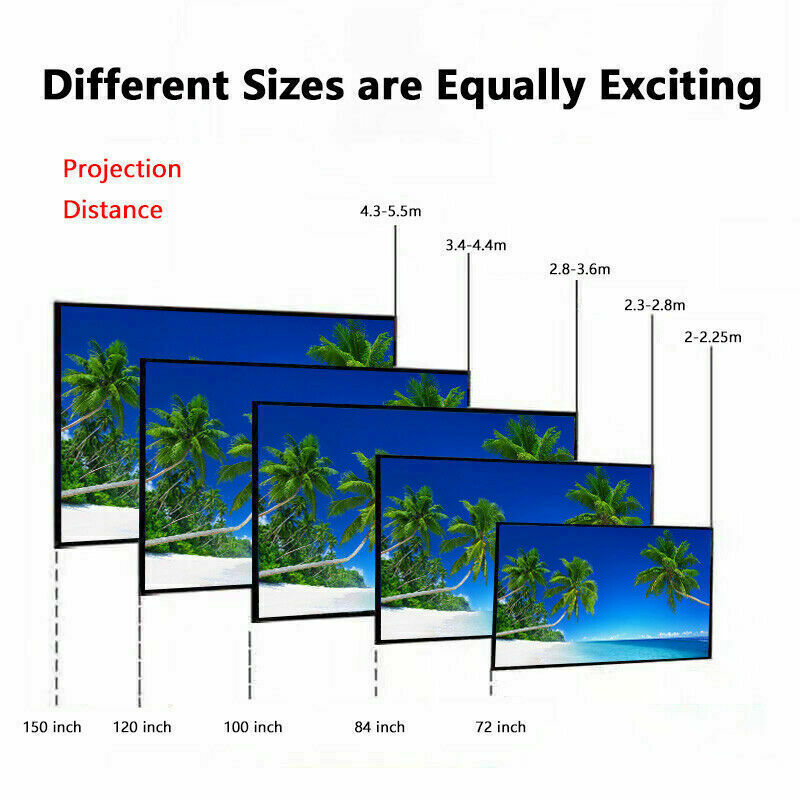16:9 Aspect Ratio Portable Projector Screen for Home Cinema