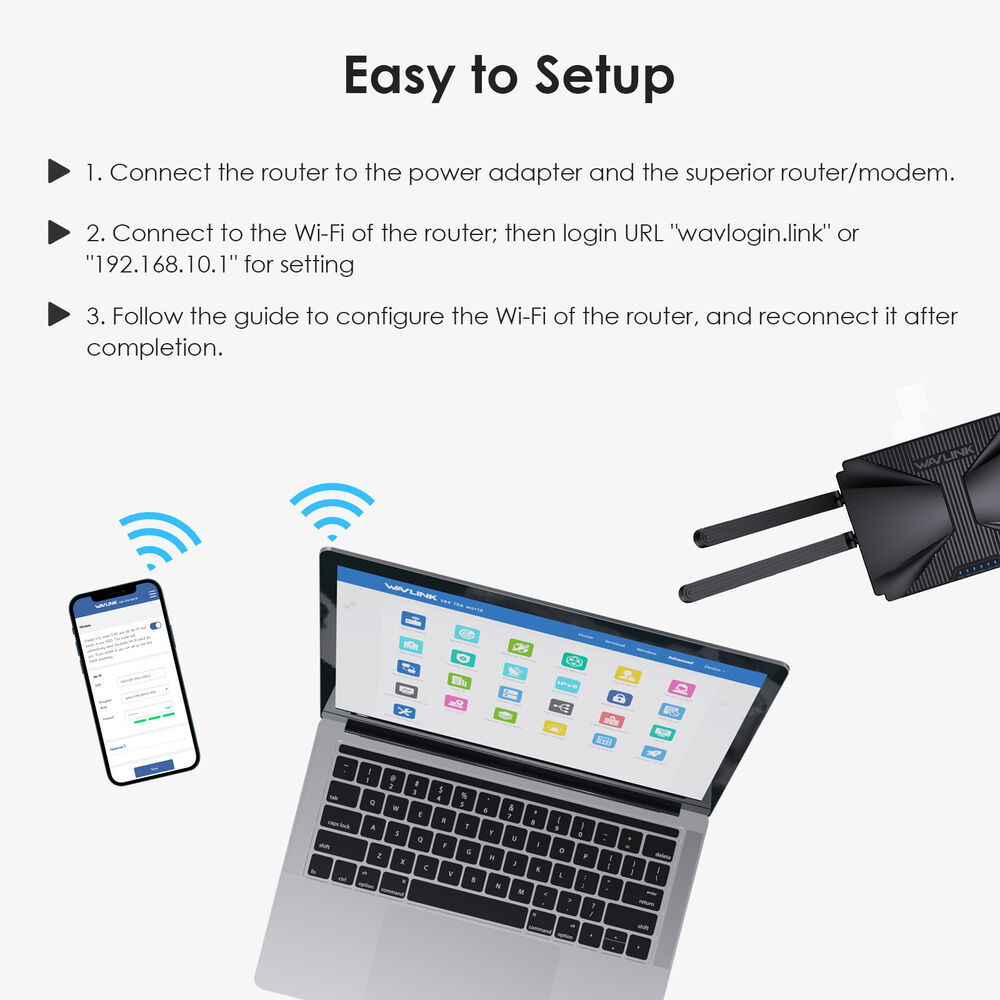High-Speed Wi-Fi 6 Mesh Router with Gigabit Ports