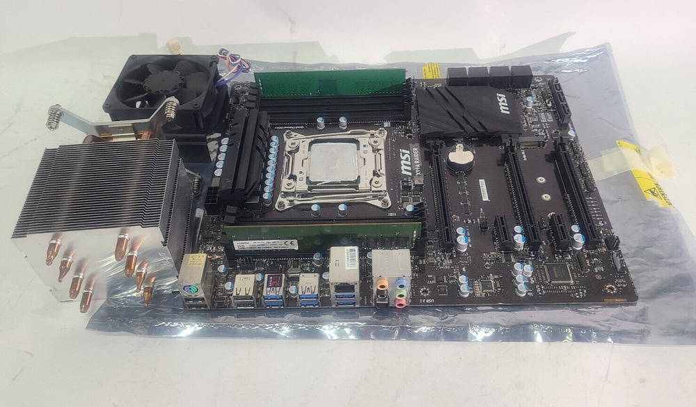MSI X99A RAIDER X99 Motherboard with Intel Core i7-5820K CPU and 16GB RAM Bundle