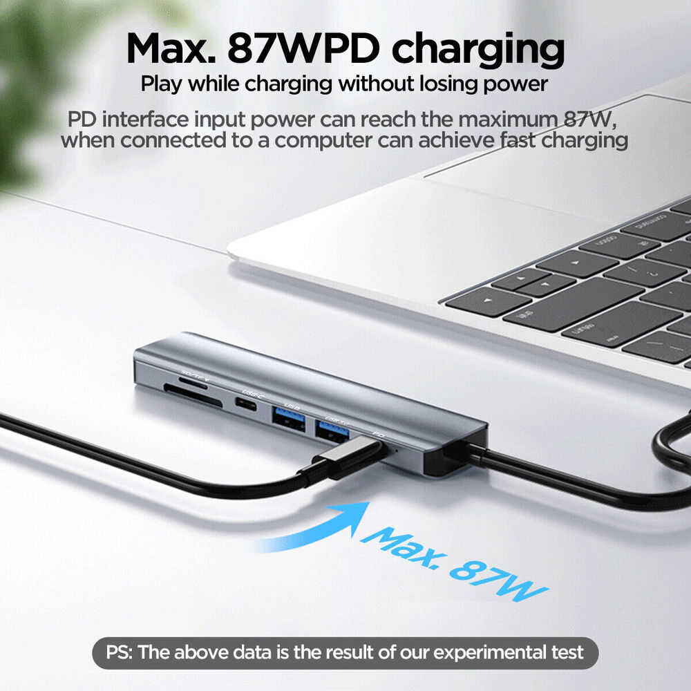 Multiport USB-C Hub Adapter for MacBook Pro/Air