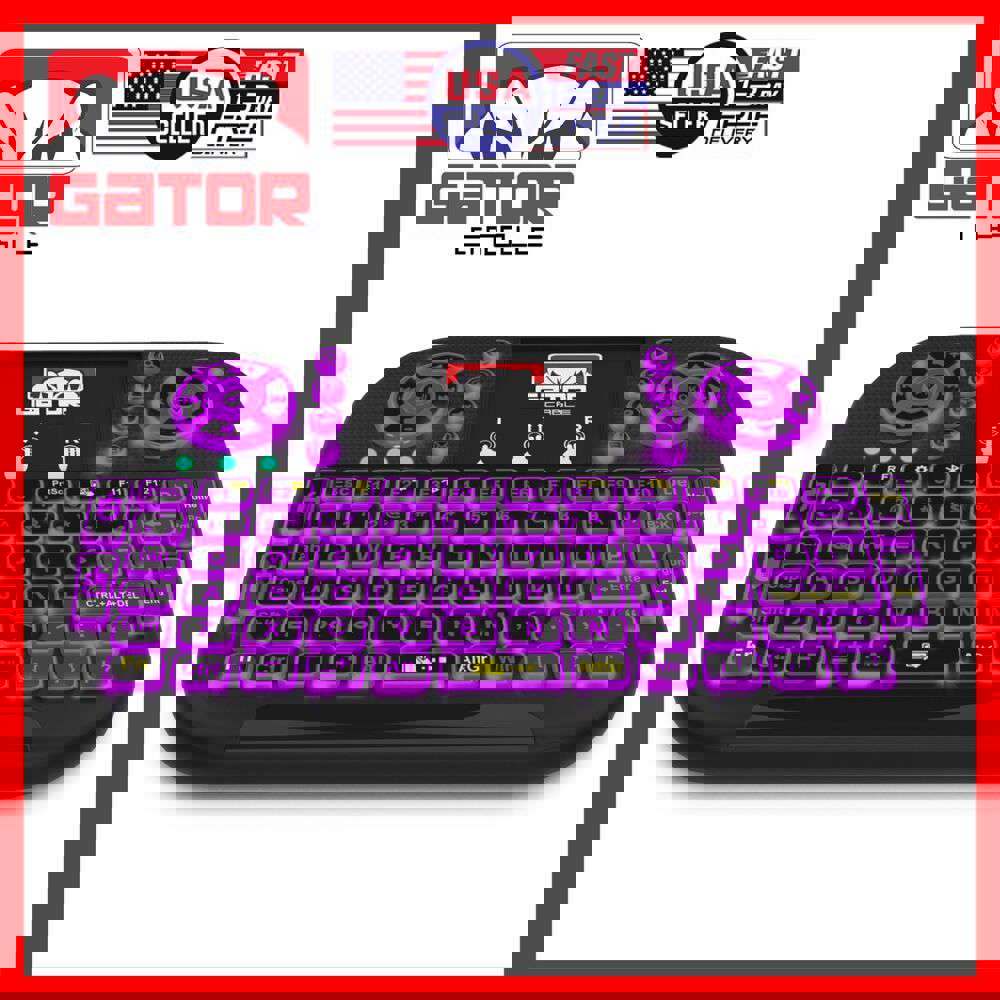 Compact Wireless Bluetooth Keyboard with Integrated Touchpad for Smart-TV, Android TV, and PC