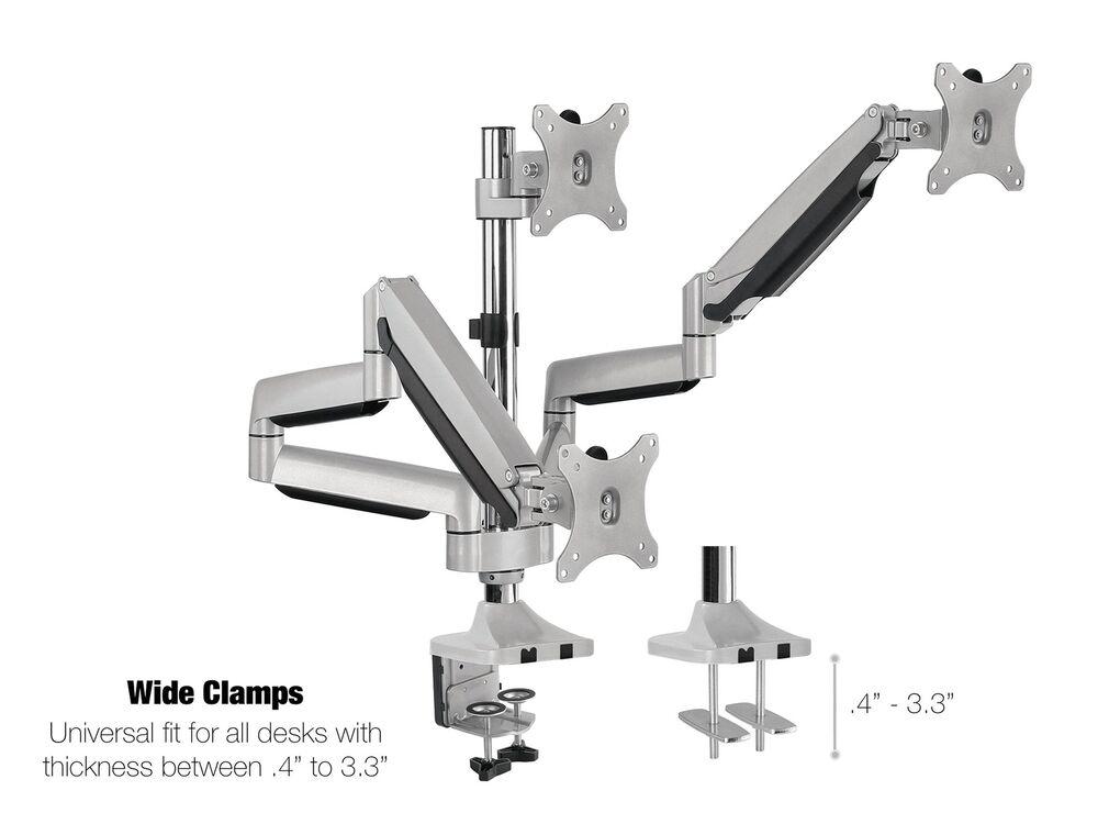 Universal Triple Monitor Desk Mount