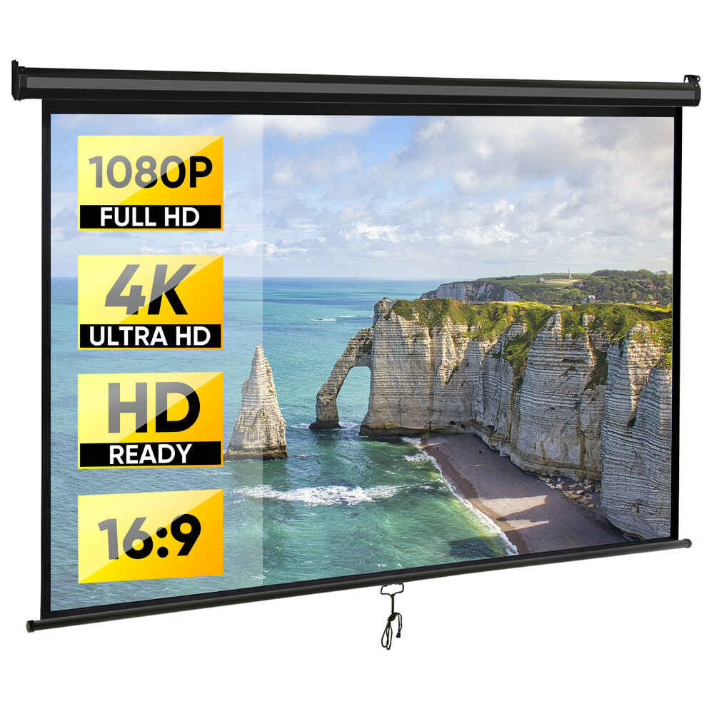 80 Inch 16:9 HD Projector Screen for Home Cinema