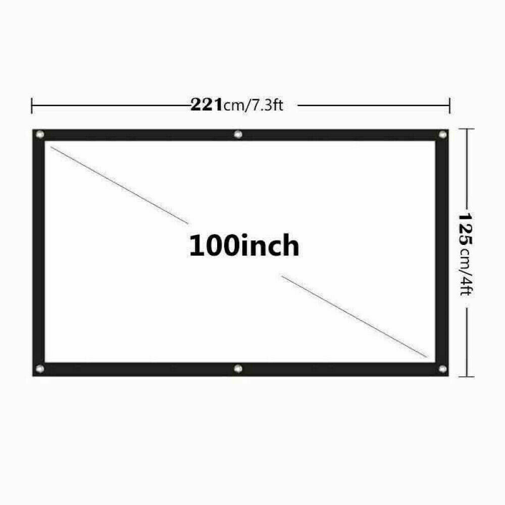 Portable Foldable Projector Screen for Outdoor and Home Cinema