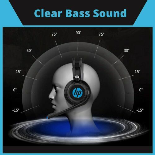 HP Wired Stereo Gaming Headset with Mic and LED Light