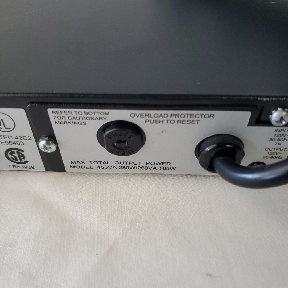 APC PowerStack PS450 UPS Power Supply - No Battery/Ears