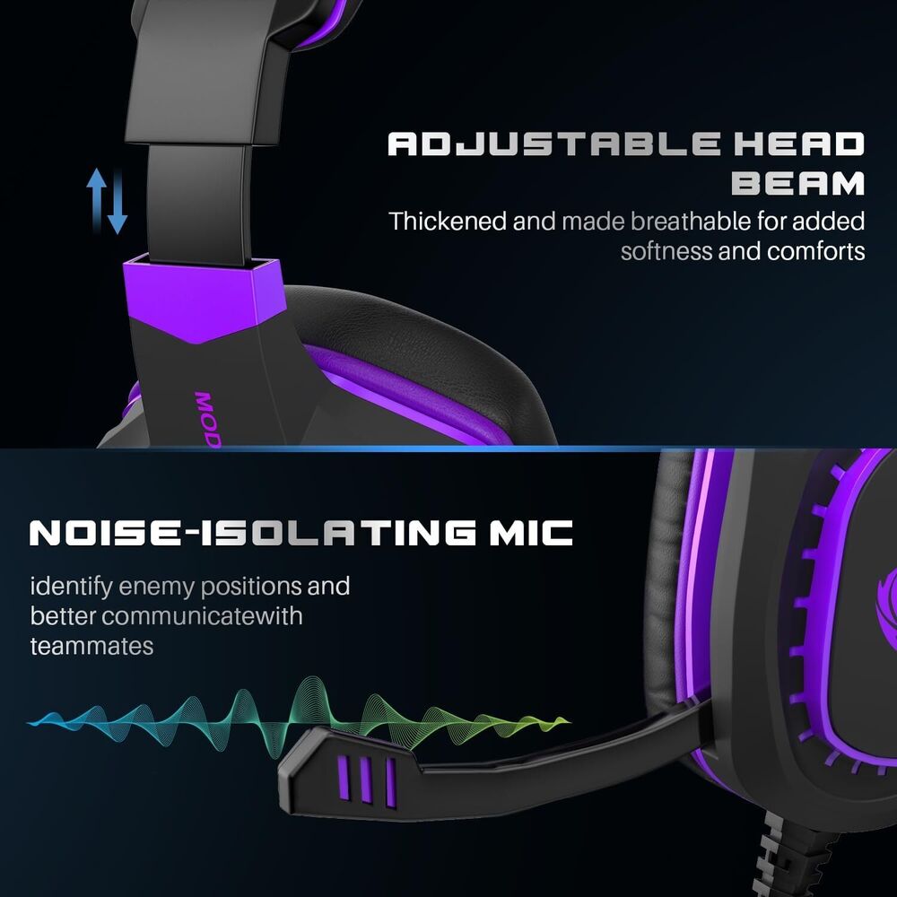 Multi-Platform Wired Gaming Headset with Built-in Microphone