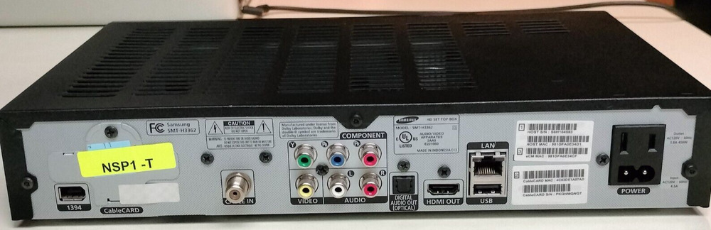 Samsung HD Model SMT-H3362 Home Network Digital Set-Top Box with HDMI/USB