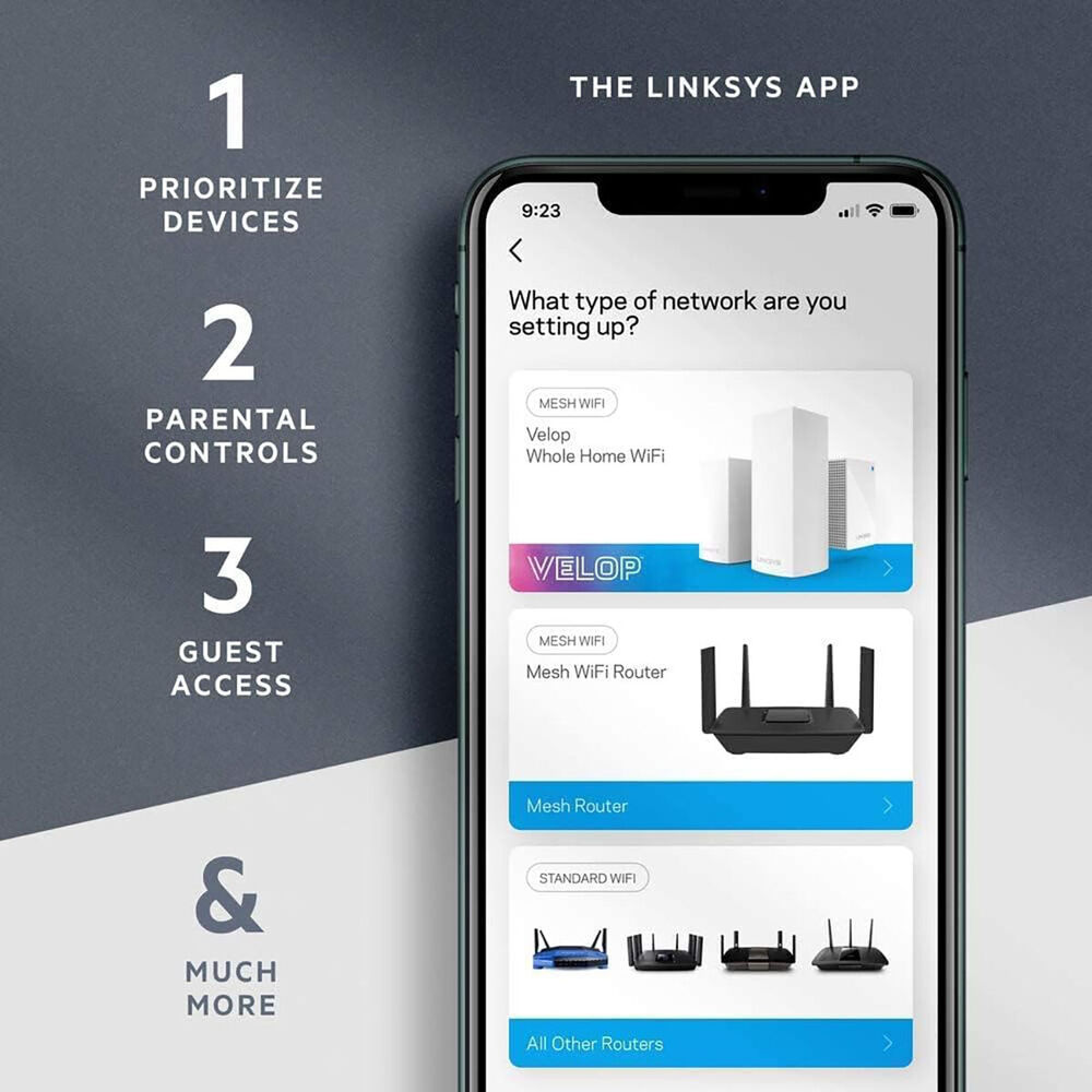 Linksys MR6350 AC1300 Dual-Band Mesh WiFi 5 Router