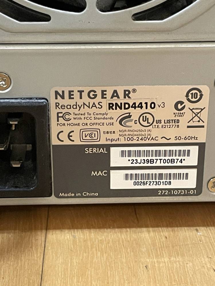 Netgear ReadyNAS RND4410 v3 Bay Desktop Network Storage with Drive Trays