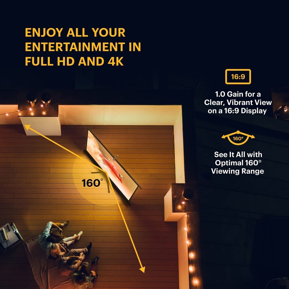 Kodak 60 Inch Portable Projector Screen with Stand and Carry Bag