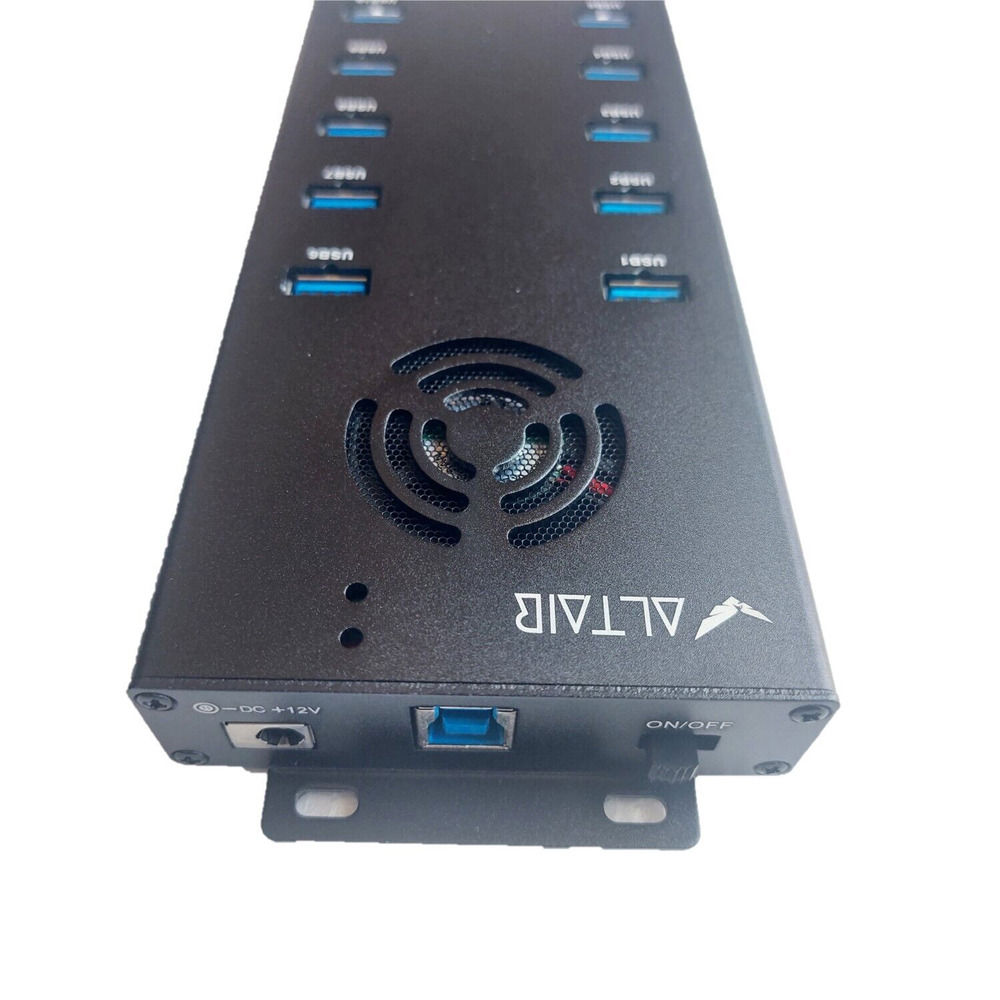 AltairTech 10-Port USB 3.0 Hub with 120W PSU for Gekkoscience Compac F USB Miner