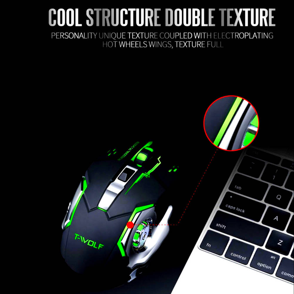 Rechargeable LED Gaming Mouse for PC and Laptop