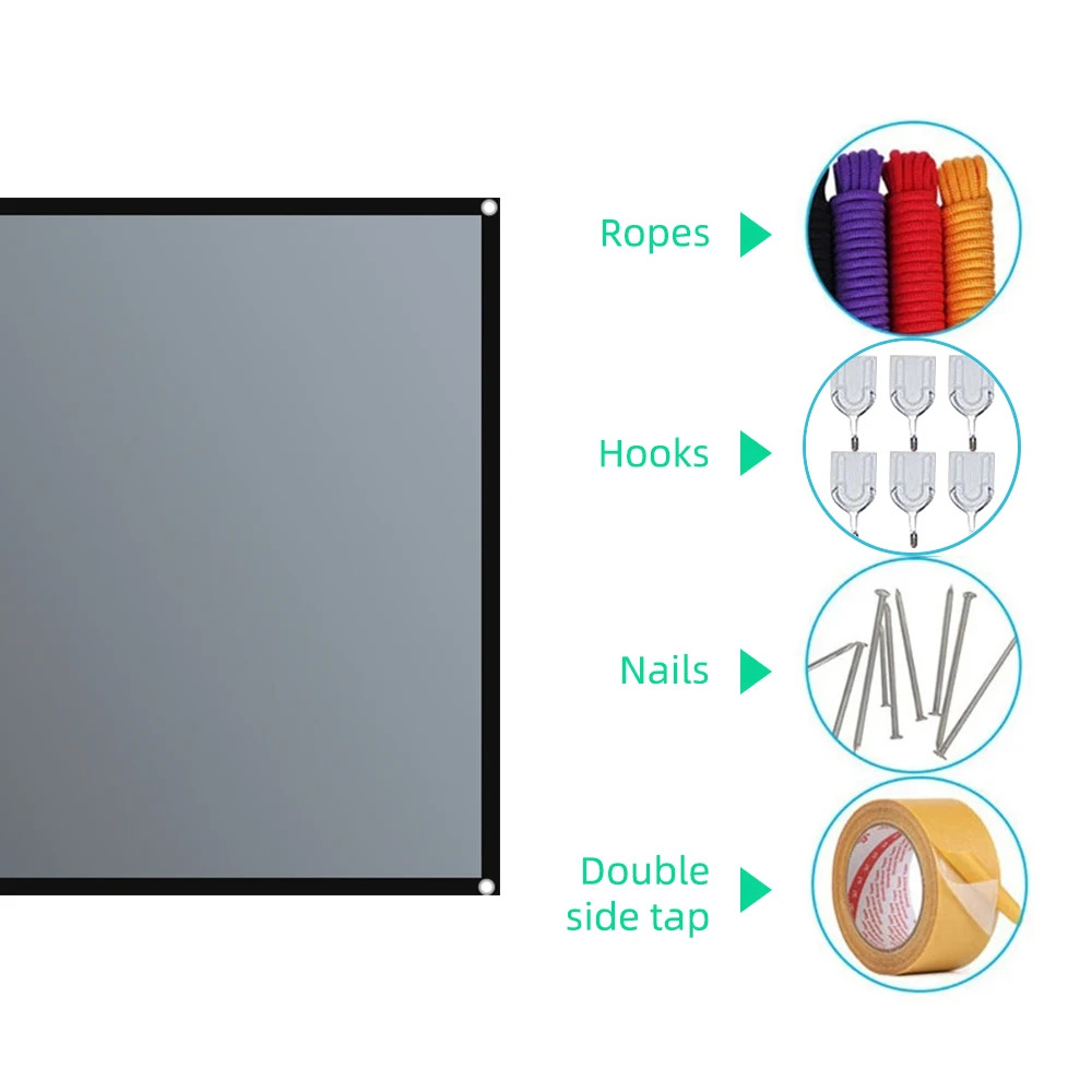 High Brightness Reflective Meta Home Outdoor Projector Screen