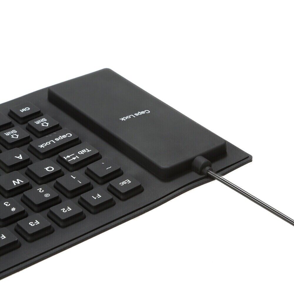 Waterproof Silicone Foldable Keyboard with USB