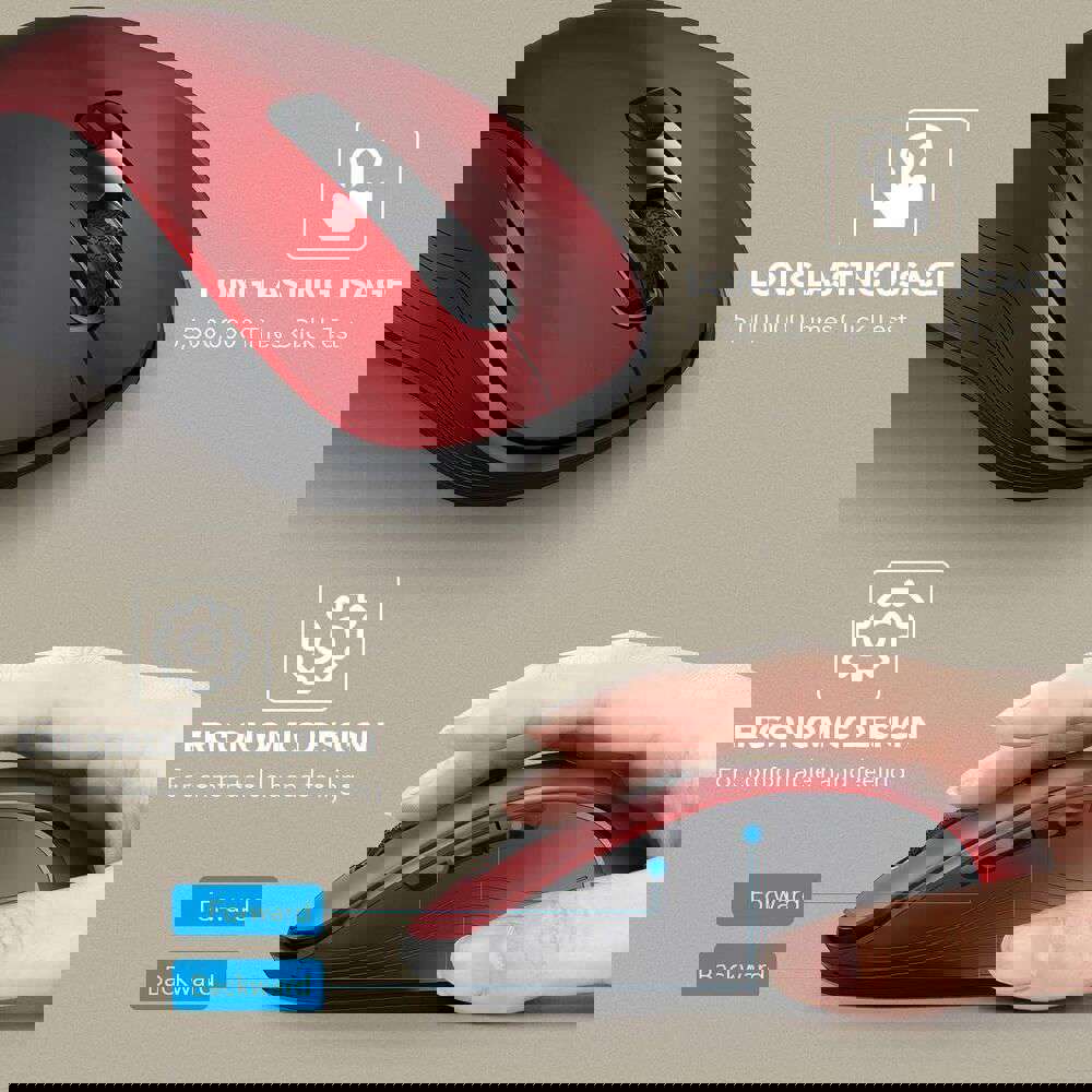 2.4GHz Wireless Optical Mouse with USB Receiver