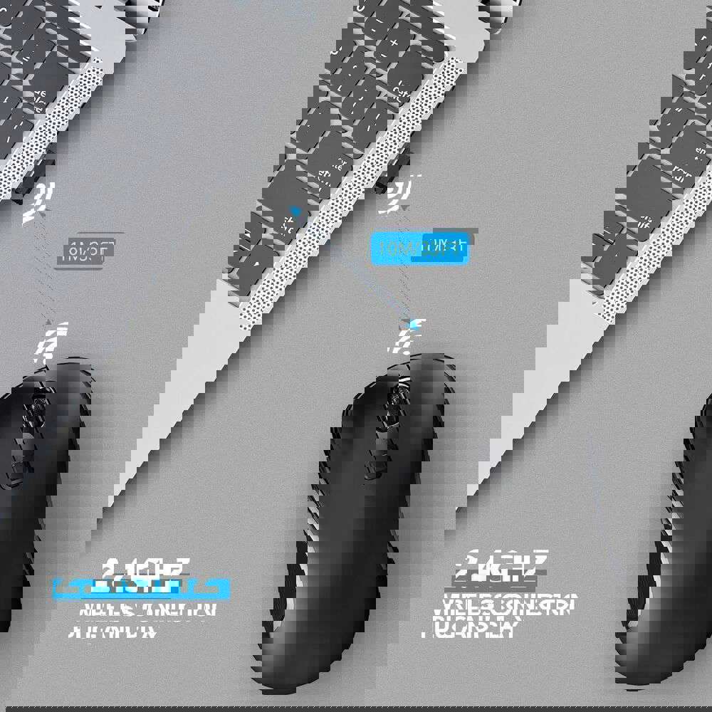 2.4GHz Wireless Optical Mouse with USB Receiver