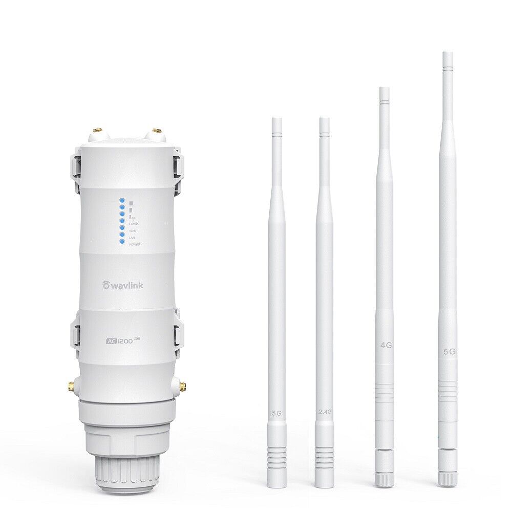 WAVLINK 4G LTE Outdoor WiFi Router with 1200Mbps Speed
