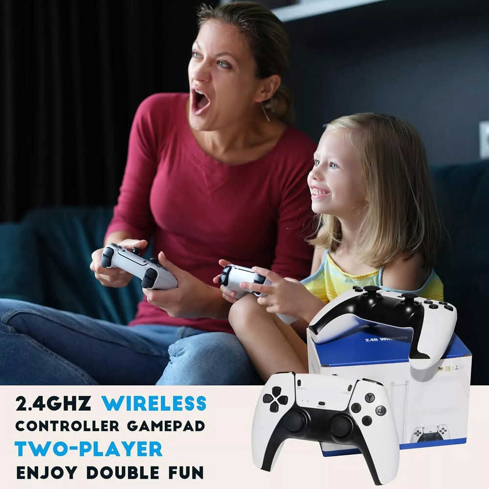 M15 4K 64G HDMI TV Video Game Stick with Gamepad and 2 Wireless Controllers