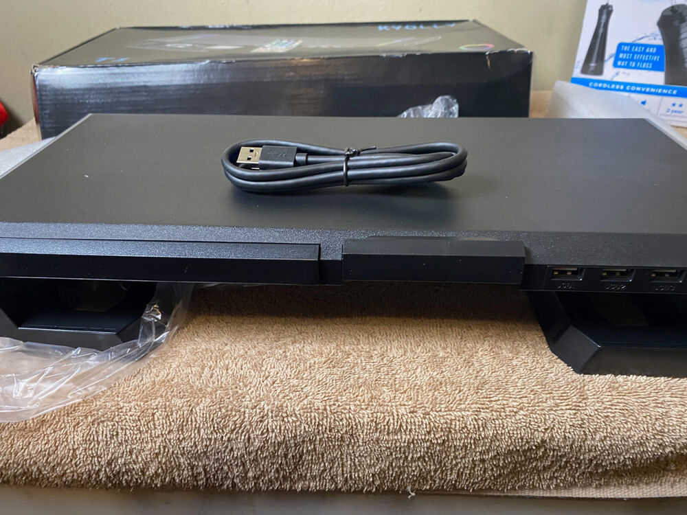 KYOLLY RGB Computer Monitor Stand with Storage and Phone Holder