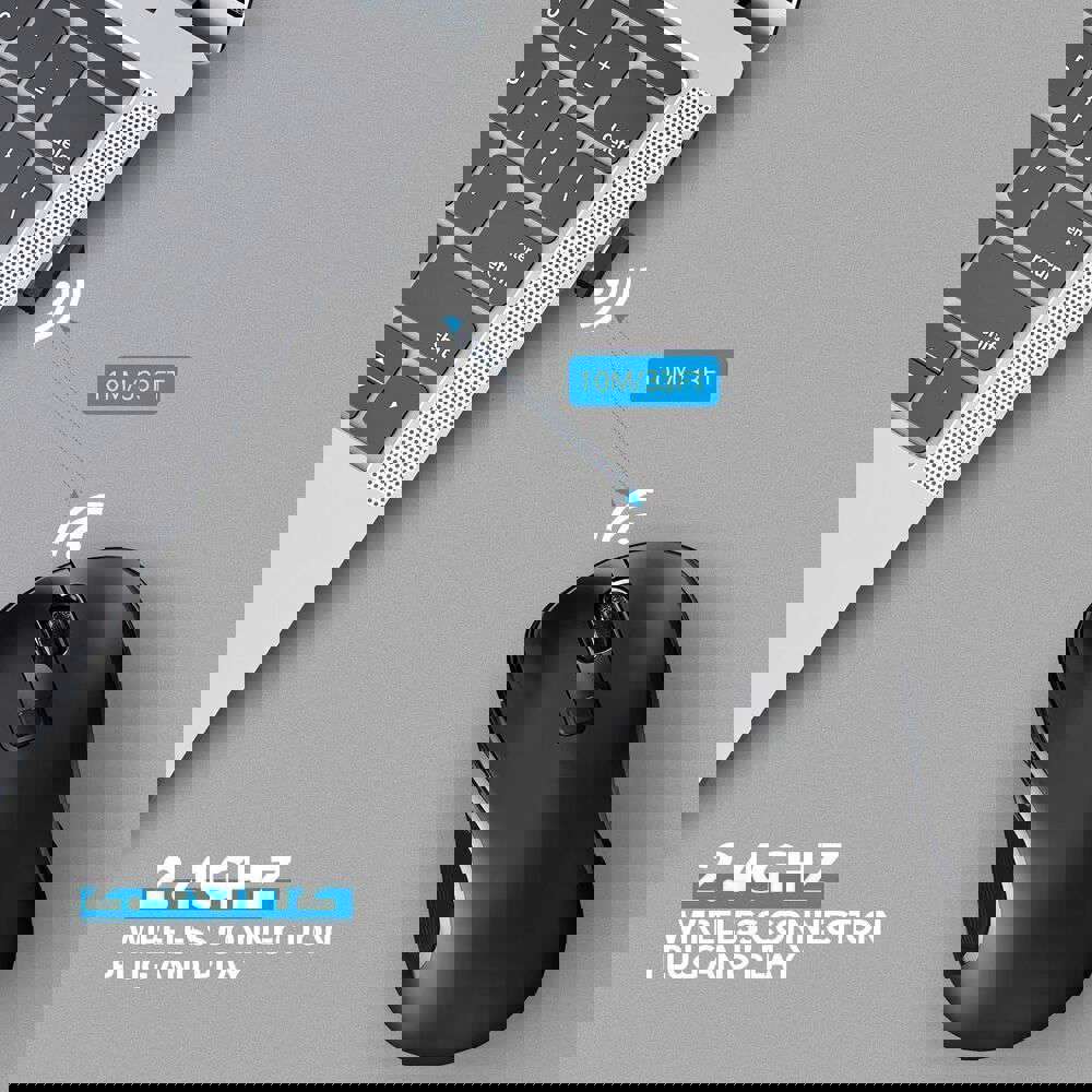 2.4GHz Wireless Optical Mouse with USB Receiver