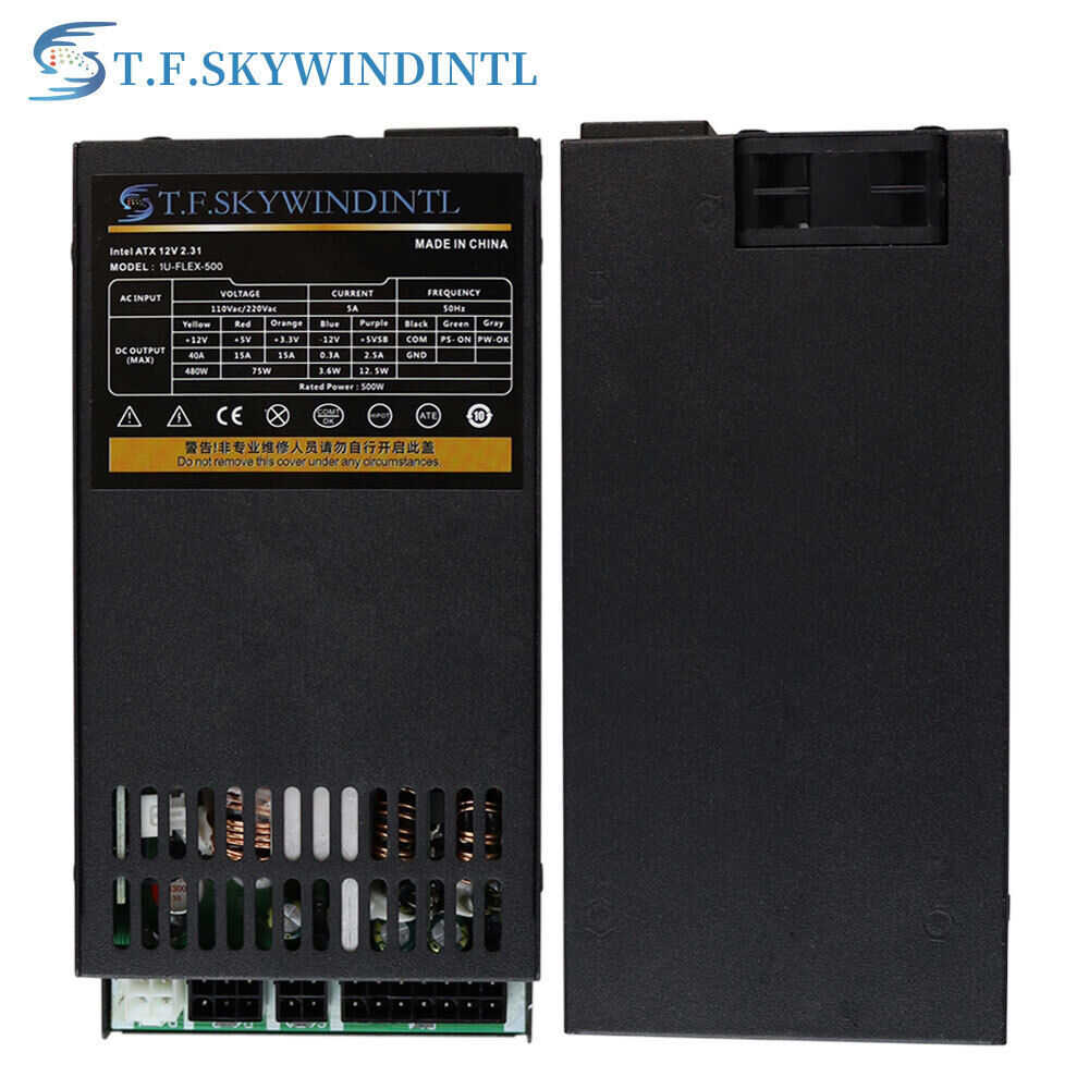 Flex 500W Mini ITX ATX 1U Fully Modular Power Supply for POS AIO Systems