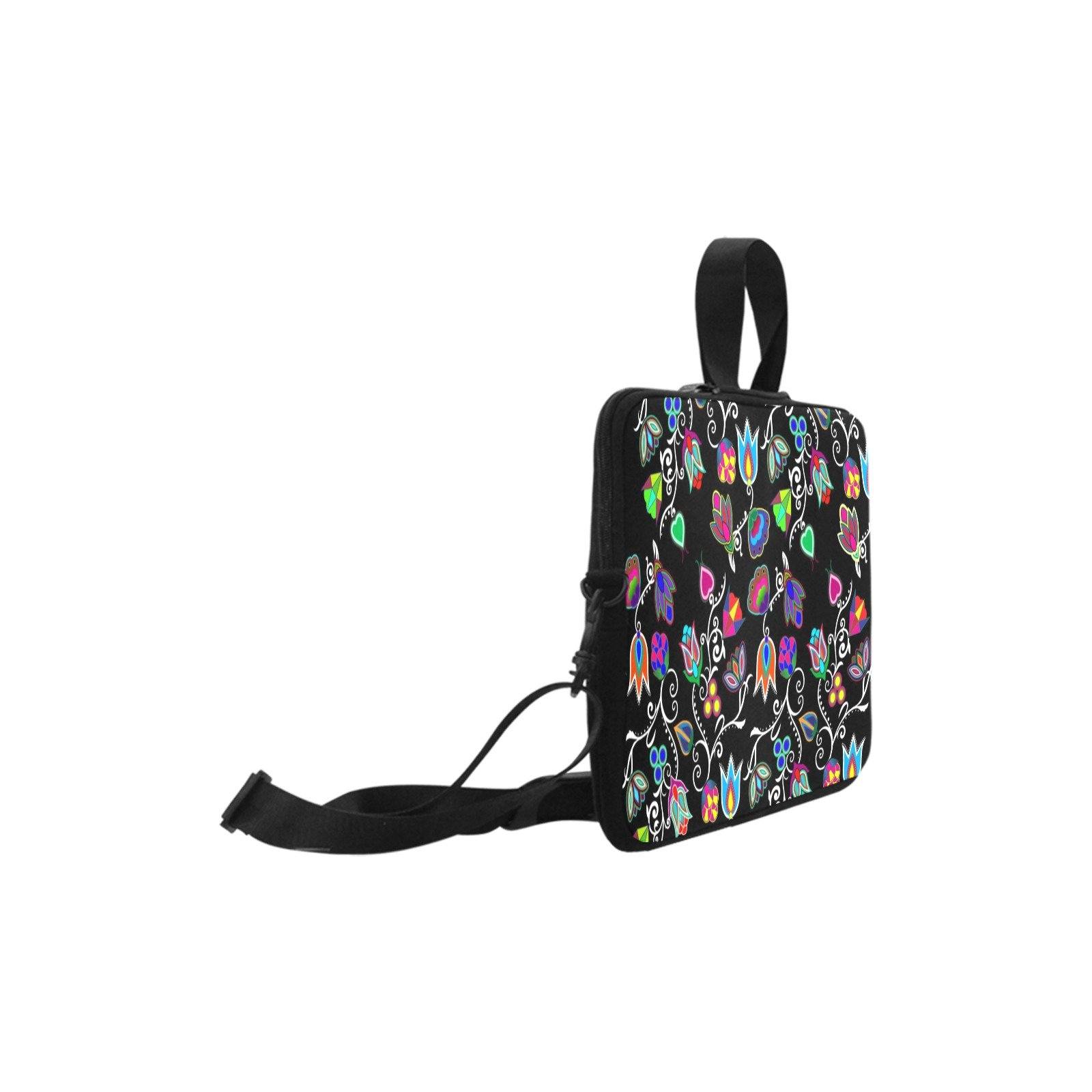 Indigenous Paisley Black Laptop Handbag