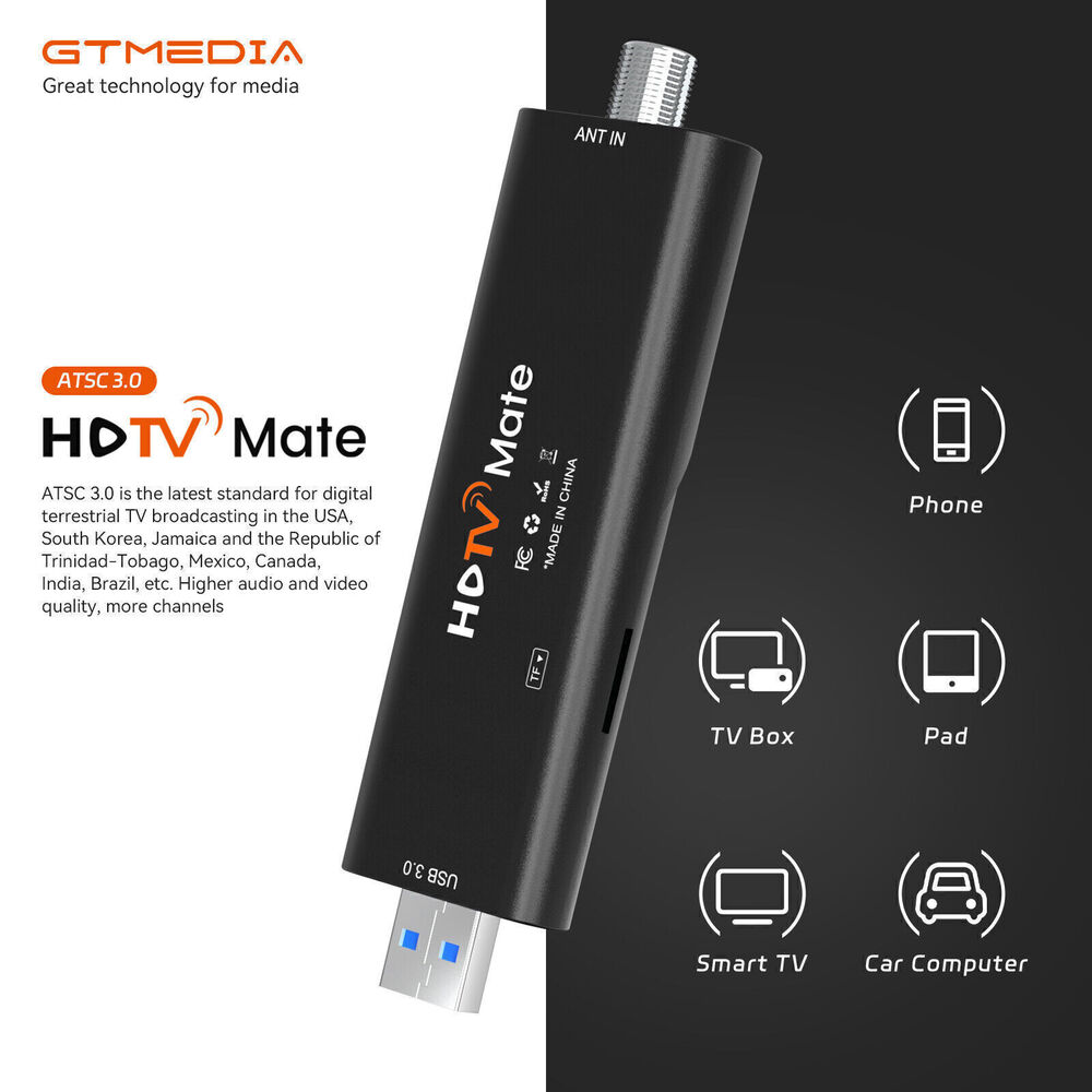 4K UHD FTA DVB-S2/S2X/ATSC 3.0 Combo Satellite TV Receiver Android Smart TV BOX