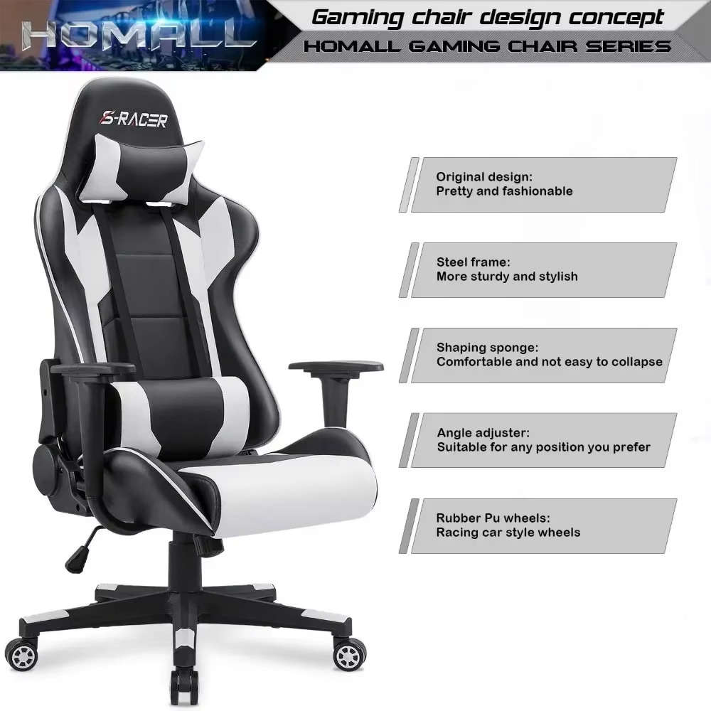Premium Leather High Back Gaming and Office Chair