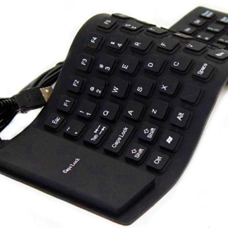 Waterproof Silicone Foldable Keyboard with USB